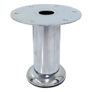 Straight Round Leg, 4″ Height – Chrome