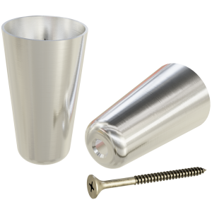 1.26″ Diam. Round Tapered Brass Slipper Cup, 2.17″ Height