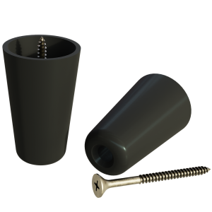 1.15″ Diam. Round Tapered Brass Slipper Cup, 1.87″ Height