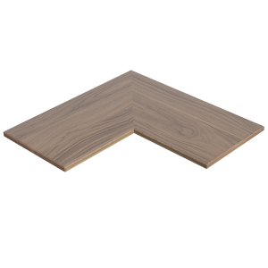 12″ Deep Furniture-Grade Flat Corner Shelves