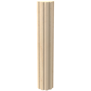 Create-A-Column® Fluted Half Round Mouldings