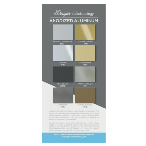 Metal Color Chips Sample Card – All 8 Finishes