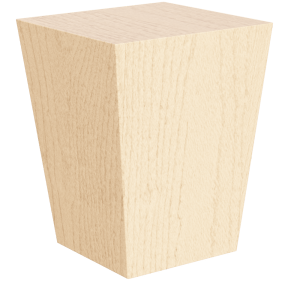 Tapered Bun Foot, 4.5″ Height – Hard Maple