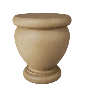 Lille Plain Bun Foot, 4.5″ Height