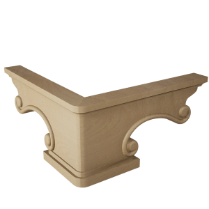 Hand Carved Pedestals (Center, Corner & Left/Right)
