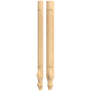 Queen Anne French Plain Column, 36.5″ Height