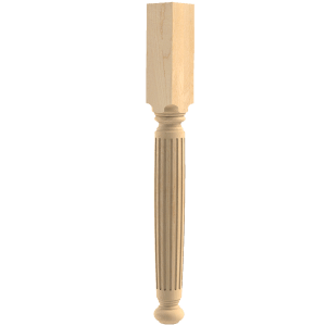 Fluted English Estate Column, 35.25″ Height