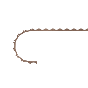 5/8″ Cove-Cut Flexible Tambour (.25″ Thick) <b>#403</b>