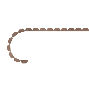 3/4″ Bevel Flexible Tambour (.344″ Thick) <b>#202</b>