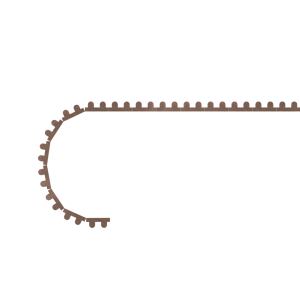 3/16″ Bead Flexible Tambour (.313″ Thick) <b>#103</b>