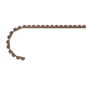 1/2″ Bead Flexible Tambour (.375″ Thick) <b>#105</b>