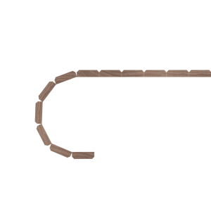 1″ Bevel Flexible Tambour (.313″ Thick) <b>#203</b>