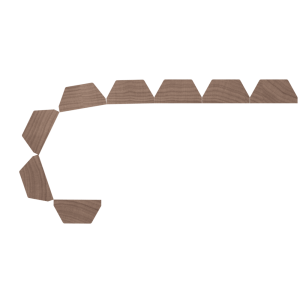 1.5″ Bevel Flexible Tambour (.75″ Thick) <b>#207</b>