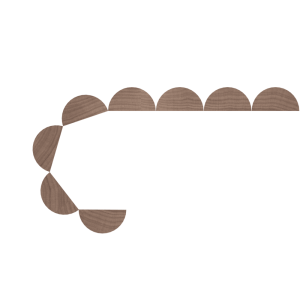 1.5″ Bead Flexible Tambour (.75″ Thick) <b>#106</b>