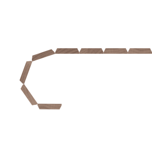 1.5″ Bevel Flexible Tambour (.344″ Thick) <b>#206</b>