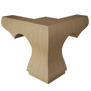 Hampton Plain Bun Feet (Left, Right and Corner), 4.5″ Height