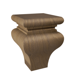 Square Tulip Bun Feet, 4.625″ Height