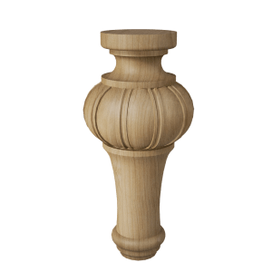 Bella Fluted Bun Foot, 8″ Height