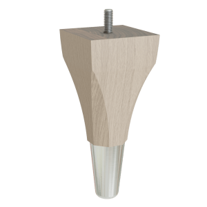 Calla Feet with Brass Slipper Cups, 6″ Height