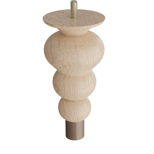 Tipt Toe Feet with Ferrule, 6″ Height