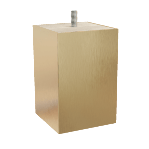 3″ Square Foot with Aluminum Sleeve, 4.5″ Height