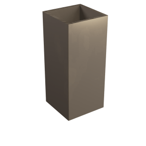 2″ Square Anodized Aluminum Sleeve, 4.5″ Height