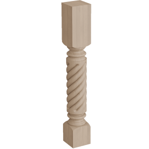 Roped Roman Classic Column, 35.25″ Height
