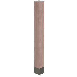 4″ Square Column with Aluminum Sleeve, 42.25″ Height