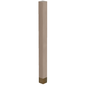 3″ Square Column with Aluminum Sleeve, 42.25″ Height