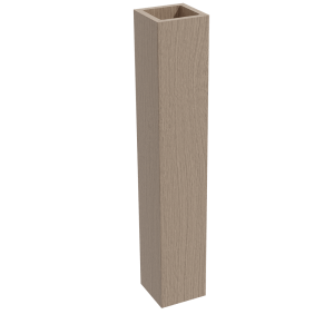 6″ Miter Lock Square Column, 34.5″ Height