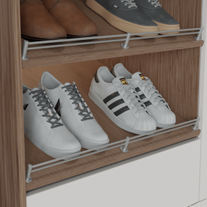 Contemporary Gallery Rail Posts, Double Rail