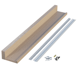 4″ Deep Hardwood Slimline Channel Shelves