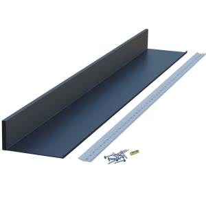 6″ Deep Aluminum Slimline Channel Shelves