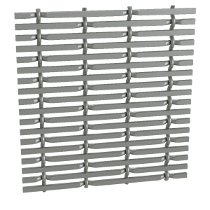 1.25” Straight Flat Weave Decorative Grille <b>#226</b>
