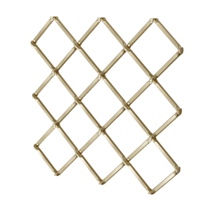 .75″ Multi-Crimp Single Diamond Decorative Grille <b>#332P</b>