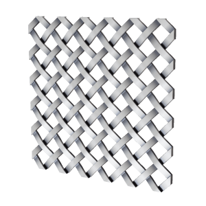 .375″ Flat Single Diamond Decorative Grille <b>#286S</b>