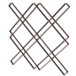 1″ Flat Double Diamond Decorative Grille <b>#11614P</b>