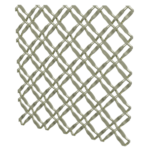 .375” Flat Crimped Double Diamond Decorative Grille <b>#M22</b>