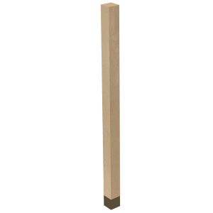 2″ Square Column with Aluminum Sleeve, 35.25″ Height