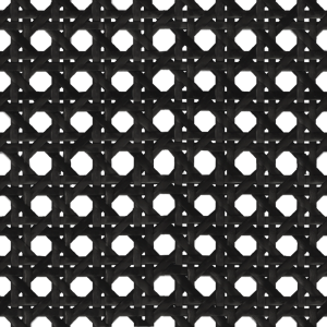 <b><i>NEW!</i></b> Hexagonal Synthetic Rattan Webbing (36″ Wide), 1 Linear Foot