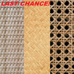Rattan Webbing, 24″ Wide x 48″ Long Rolls – <b>LAST CHANCE!</b>