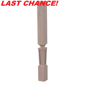 Nouveau Furniture Leg, 34.5″ Height – Red Oak <b>LAST CHANCE</b>