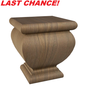 Square Lille Bun Foot, 4.5″ Height – White Oak <b>LAST CHANCE</b>