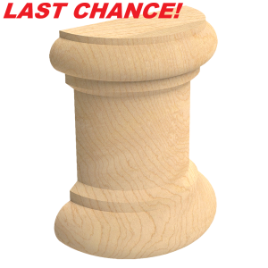 Series 200 End Spindle, Half – Hickory <b>LAST CHANCE!</b>